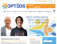 Tablet Screenshot of opteos.fr